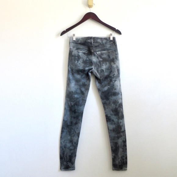 NEW! MOTHER Jeans The Looker Spontaneous Combustion Tie Dye Gray SZ 25 - Picture 6 of 12